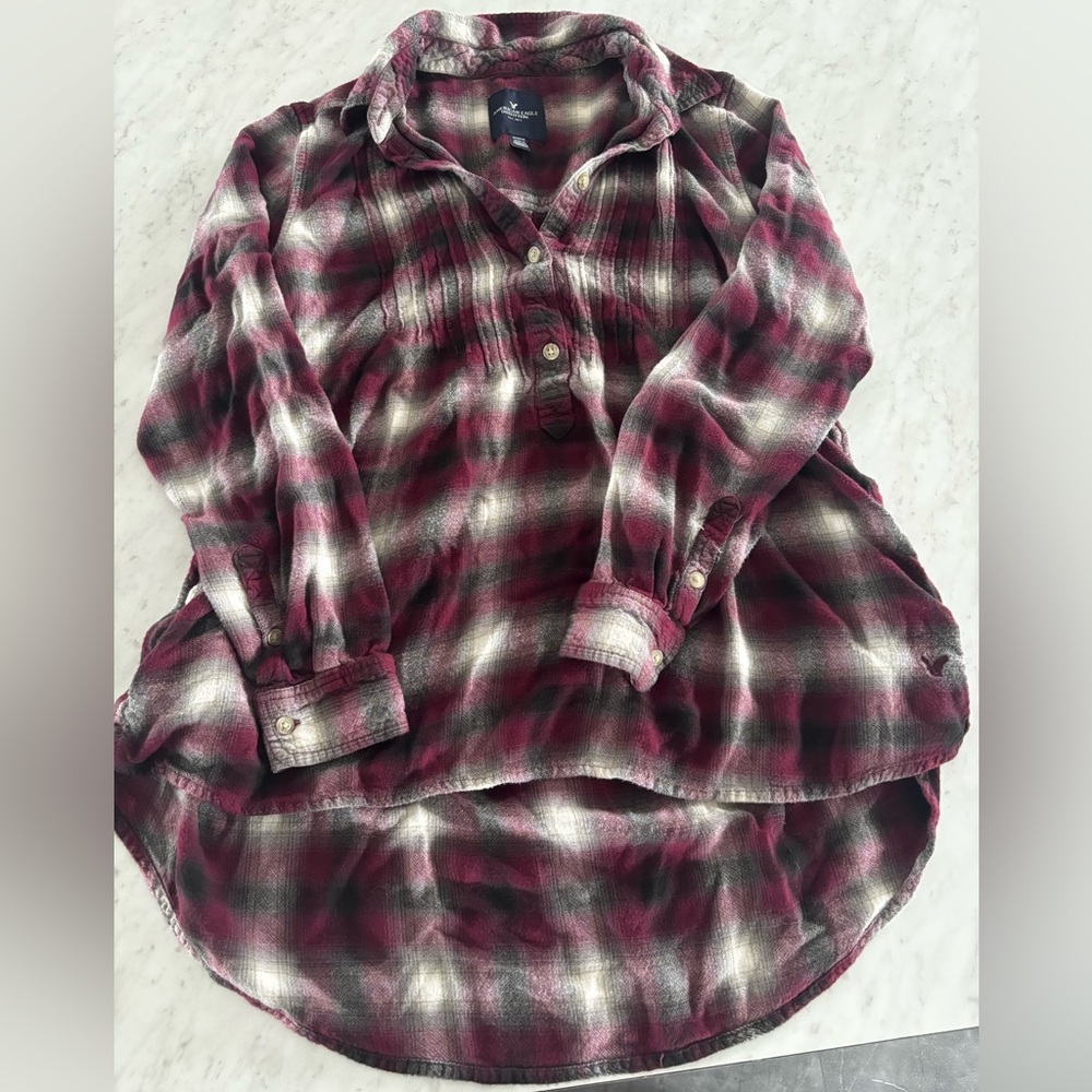 3 for $20! Plaid Button-Up Shirt